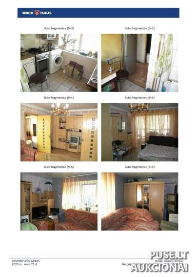 Pusės buto dalis Akmenės rajone, V. Kudrikos g. 5, pradinė kaina 3540 EUR