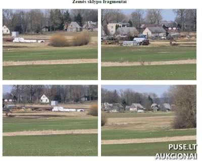 Žemės ūkio paskirties žemės sklypas Anykščių r. sav. per antstolio aukcioną be pradinės kainos 900 EUR