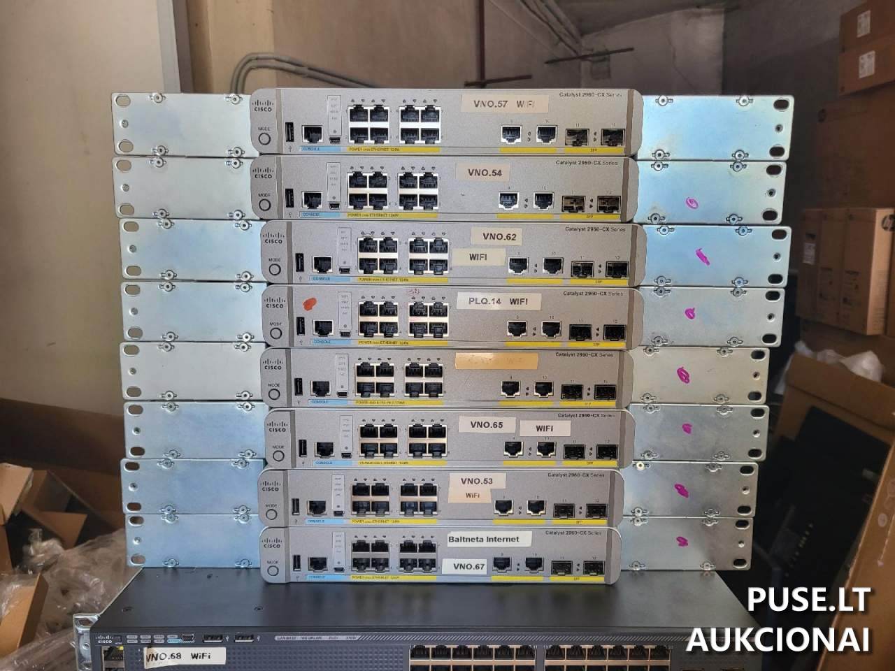Komutavimo įrenginiai Cisco Catalyst 2960-CX series, 4 vnt Kompiuterių programinė ir techninė įranga 1