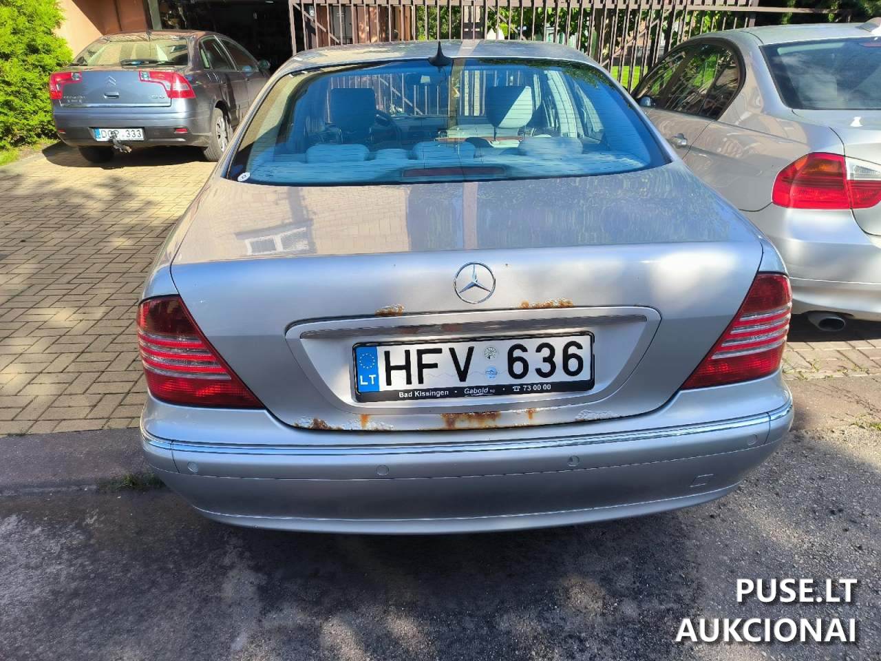 Automobilis Mercedes Benz S320 Traktoriai, savaeigės mašinos, priekabos, puspriekabės 1