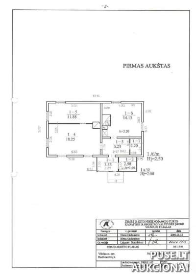 Gyvenamasis namas Vilniaus r., Radivoniškių k. parduodamas aukcione, pradinė kaina 24120 EUR