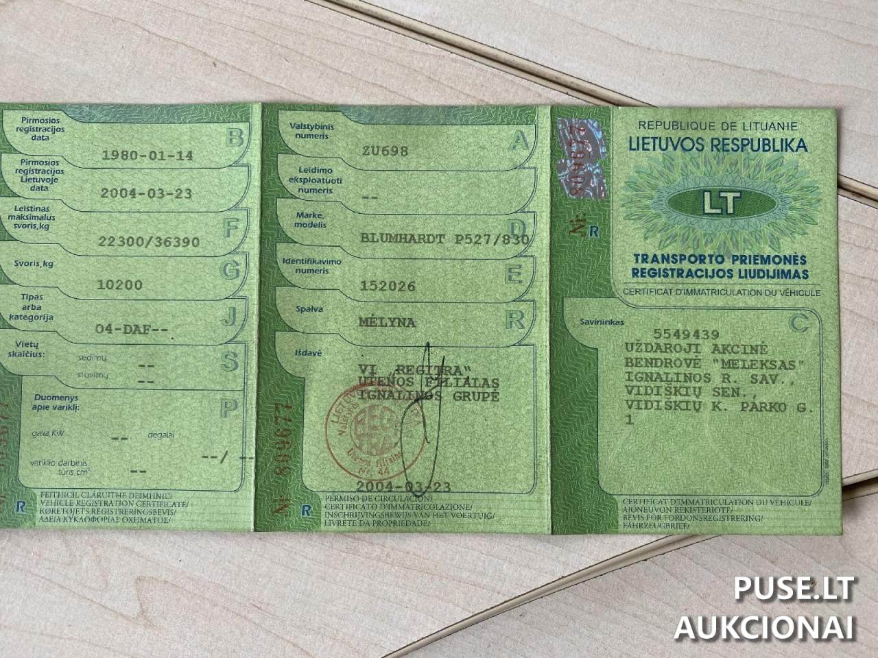 Priekaba BLUMHARDT Priekaba platforma 1