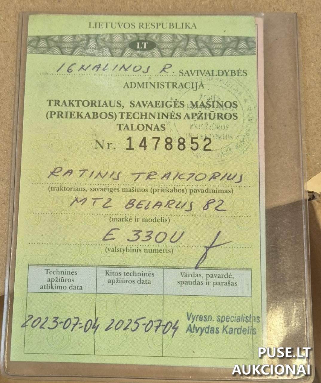 Ratinis traktorius MTZ82 Neklasifikuota 1