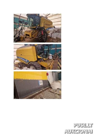 2023 m. New Holland TC5.70 javų kombainas, 129 kW, gera būklė, pradinė kaina 57600 EUR