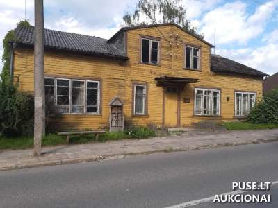 1927 m. statybos administracinis pastatas Akmenės mieste, Stoties g. 42, pradinė kaina 8000 EUR