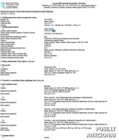 Žemės sklypas Jonavos r. Užusalių k. su gyvenamosios paskirties leidimu 3900 EUR