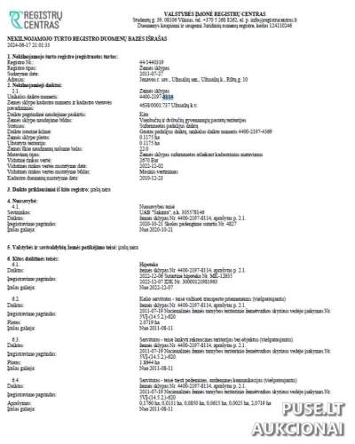 Žemės sklypas Jonavos r. Užusalių k. parduodamas aukcione už 5000 EUR