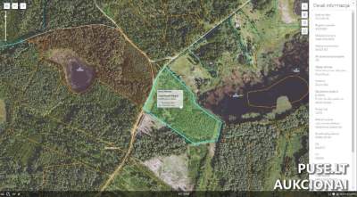 3.47 ha žemės ūkio sklypas Švenčionių r. sav. Dvarčiškių k. pradinė kaina 24720 EUR