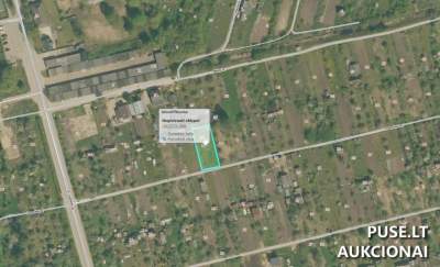 Žemės sklypas Naujojoje Akmenėje, Jazminų g. 36, mėgėjų sodui, pradinė kaina 1920 EUR