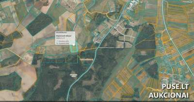 1/5 dalis žemės ūkio sklypo Rietavo savivaldybėje, Jaupėnų kaime, nuo 1600 EUR