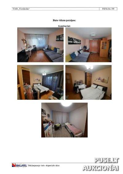 3 kambarių butas Kaune, S. Žukausko g. 4 su rūsiu, pradinė kaina 72800 EUR