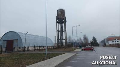 Pramoninis vandentiekis ir bokštas Marijampolėje, pradinė kaina 4855 EUR, Unikalus Nr. 4400-0778-7724