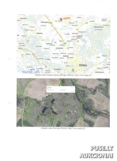 3 ha žemės ūkio sklypas Vilniaus rajone, Karvio kaime, pradinė kaina 27000 EUR