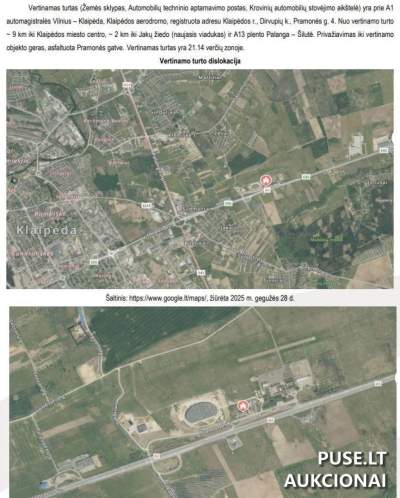 Didelis žemės sklypas Klaipėdos rajone, Dirvupių k., Pramonės g. 4, pradinė kaina 326400 EUR