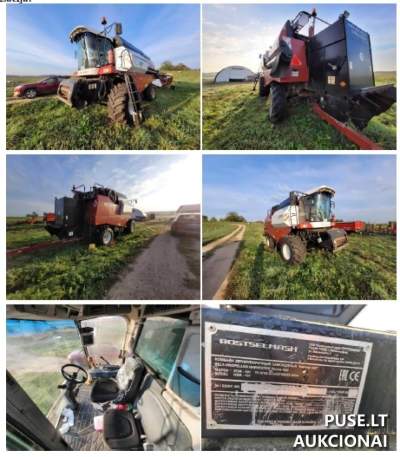 Parduodamas didelės galios Rostselmash Vector 420 kombainas 2015 m. už 24000 EUR aukcione