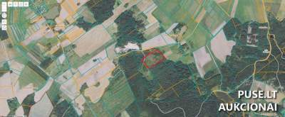 7.2 ha žemės sklypo su mišku pardavimas aukcione Radviliškio r., Stalmokų k. - Pradinė kaina 10800 EUR