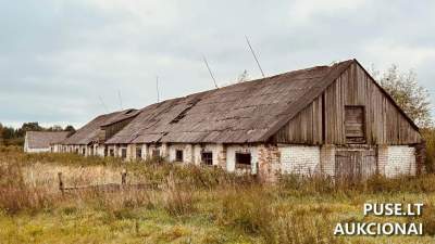 Veršidė Aleknų kaime Raseinių rajone 15863 EUR - Pastatų kompleksas su žeme