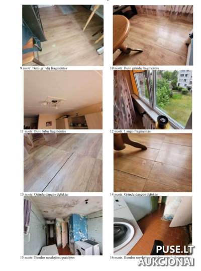 Pirmosios kategorijos vieno kambario butas Panevėžyje, Marijonų g. 49, pradinė kaina 8400 EUR