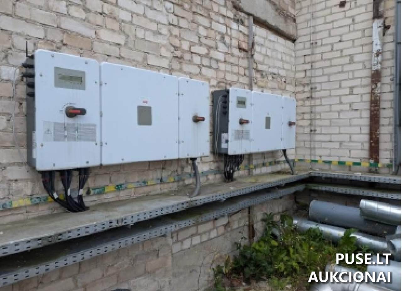 Fotomoduliai (1029 vnt.) ir inverteriai (7 vnt.); Fotomodulių montavimo konstrukcija Kitas turtas 8