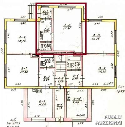 Mažas 24.87 kv.m butas Ukmergėje, J. Biliūno g. 2, pradinė kaina 5840 EUR