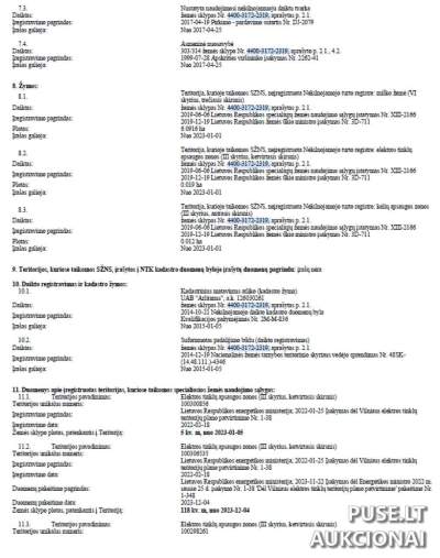 Žemės sklypo dalis 0.2134 ha Vilniaus rajone, Sakiškyje, pradinė kaina 3060 EUR, miškų ūkio paskirtis