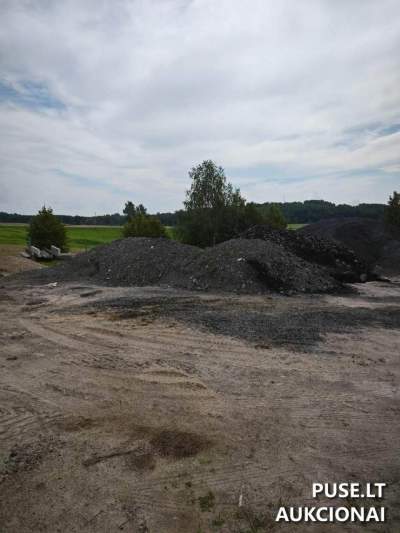 Naudoto asfalto granulės 137 tonos 1100 EUR aukcionas - statybinės medžiagos