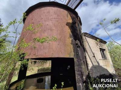 Pramoninis turtas Mažeikiuose: Siurblinė ir rezervuarai Senkelio g. 8, pradinė kaina 13 EUR