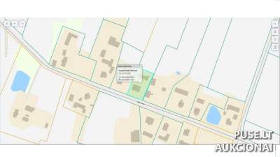 1/4 dalies gyvenamojo namo aukcionas Radviliškio r. sav., Džiugonių k. Apynių g. 22, pradinė kaina 1586 EUR