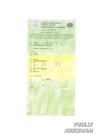 Parduodamas 2006 m. Yamaha YBR125 motociklas 1300 EUR pradinė kaina, aukcionas Utenoje