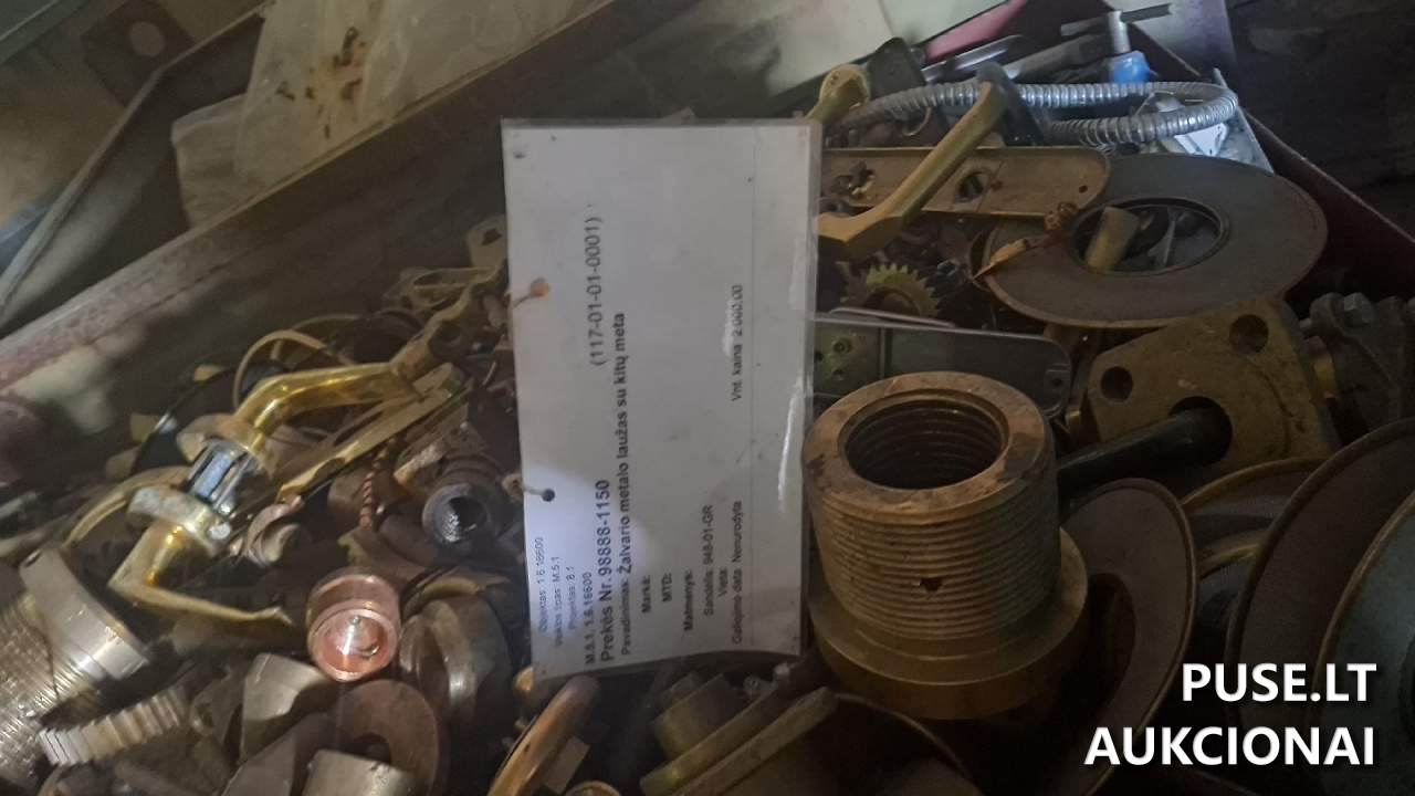 Žalvario metalo laužas su kitų metalų priemaišomis Kitas turtas 2