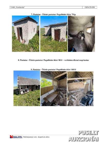 Gyvenamasis namas Kėdainių rajone, Beržų kaime, Ąžuolų g. 1A, pradinė kaina 10800 EUR, vyksta varžytynės