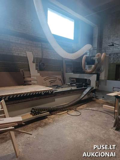 Įranga ir įrenginiai parduodami aukcione 1696297 EUR, PVM objektas, parduoda UAB Wooden Windows