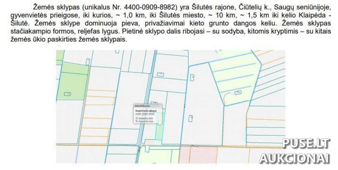 Žemės sklypas Sklypai Šilutė District Municipality, Lithuania 2
