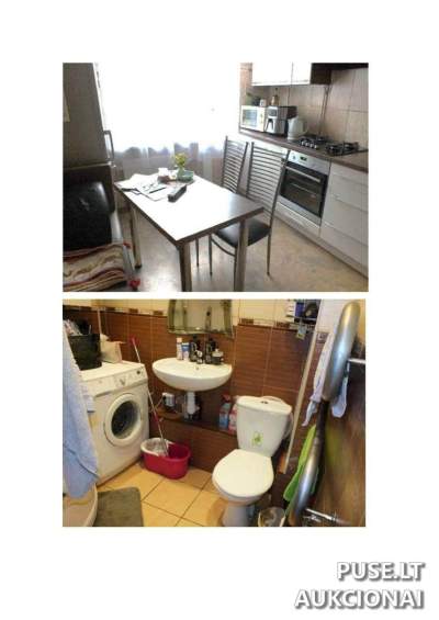 2 kambarių butas Šiauliuose, Lyros g. 8, su rūsiu, 51.74 kv.m, pradinė kaina 54400 EUR