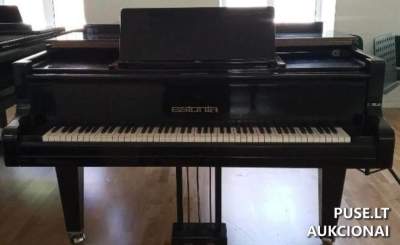Fortepijonas "Estonija" aukcione su pradine kaina 700 EUR, idealus muzikos instrumentų kolekcininkams