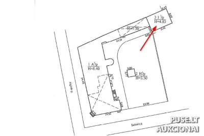 Parduodamas ūkio pastatas Vilniuje, Algirdo g. 32, pradinė kaina 180000 EUR