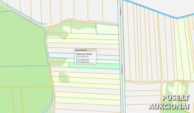 Žemės ūkio paskirties sklypas Vilniaus rajone, Putinų kaime, 0.43 ha, pradinė kaina 600 EUR