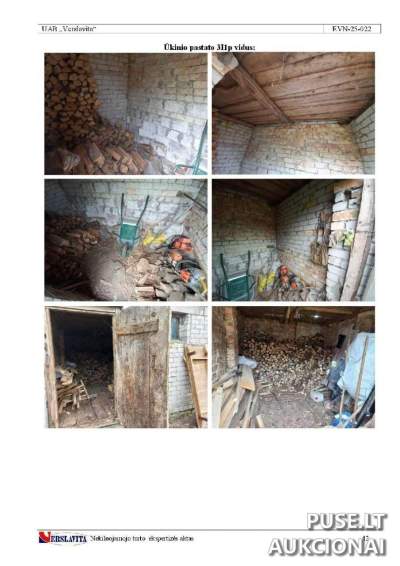 1/8 ūkinio pastato dalis Šalčininkų r. sav., Tribonių k., Parko g. 8, pradinė kaina 5598 EUR