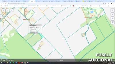 Žemės ūkio paskirties sklypo dalis Trakų rajone, Karaliūnų kaime, pradinė kaina 320 EUR