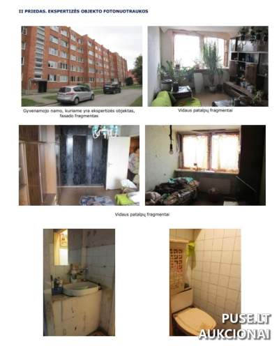 Parduodamas butas Klaipėdoje, Minijos g. 157, 25840 EUR kaina, antstolių varžytynės