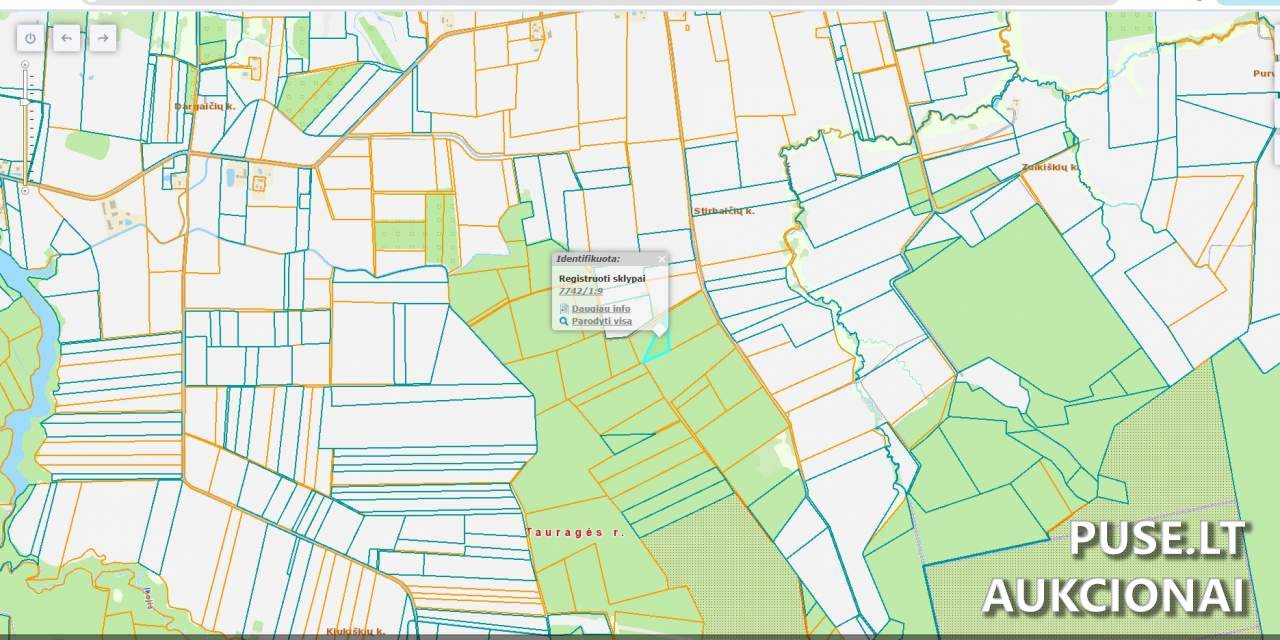 Žemės sklypas Sklypai Tauragė District Municipality, Lithuania 1