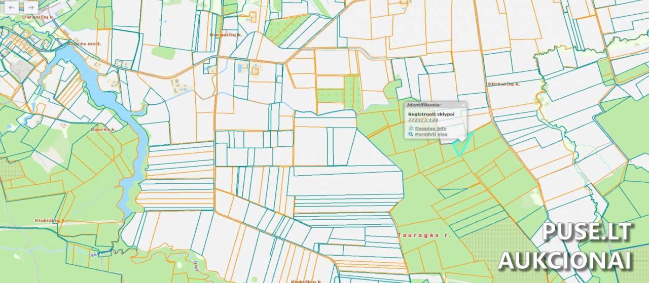Žemės sklypas Sklypai Tauragė District Municipality, Lithuania 1