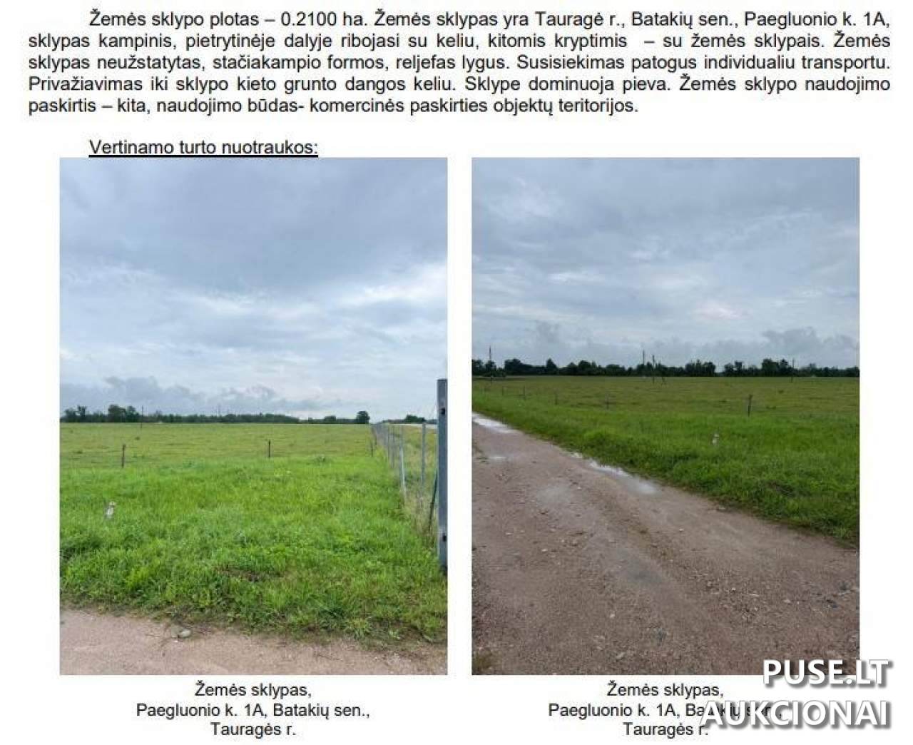 Žemės sklypas Sklypai Tauragė District Municipality, Lithuania 1
