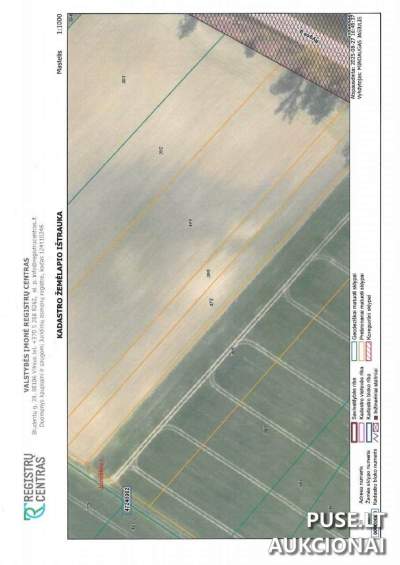 Parduodamas 0.29 ha Žemės Ūkio Paskirties Sklypas Joniškio r. Dargių k. Pradinė kaina 1608 EUR