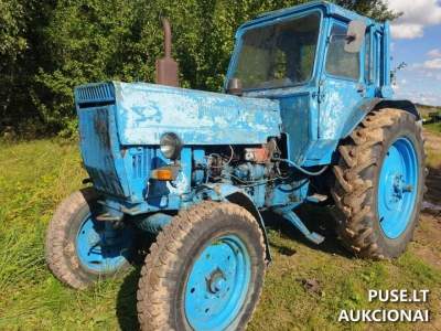 Traktorius MTZ-80 parduodamas aukcione Vilniaus rajone pradine kaina 300 EUR