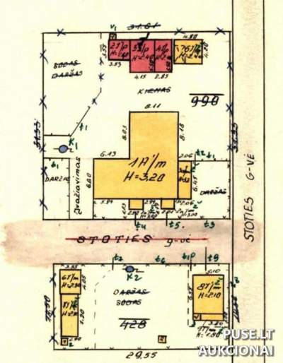 Gyvenamojo namo dalies (17/100) aukcionas Kazlų Rūdos sav., Jūrės mstl. pradinė kaina 2030 EUR