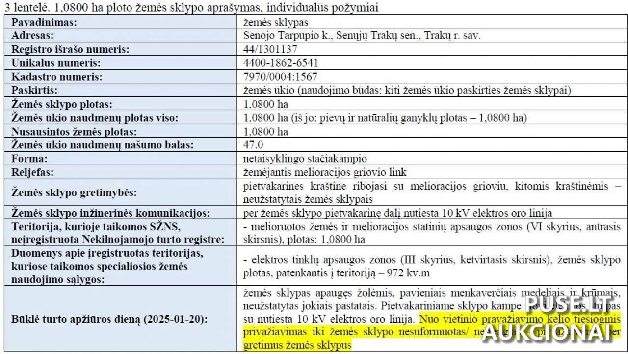 Žemės sklypas Sklypai Senasis Tarpupis, 21148 Trakų r. sav., Lithuania 3