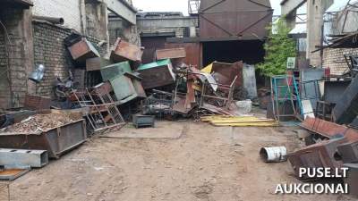 Juodojo metalo laužas (apie 30 tonų) Marijampolėje, pradinė kaina 6750 EUR