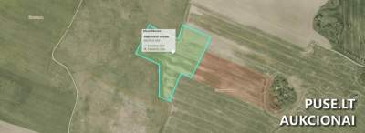 Žemės ūkio paskirties žemės sklypas Kretingos r. sav., Žvaniuose, 1.88 ha, pradinė kaina 3260 EUR