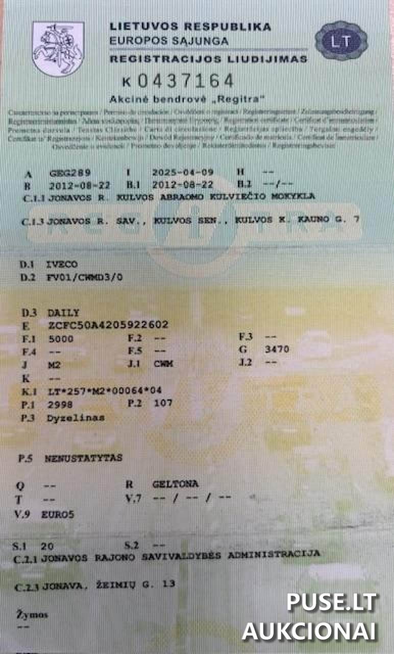 M2-CWM klasės autobusas IVECO DAILY Keleivinis automobilis 3